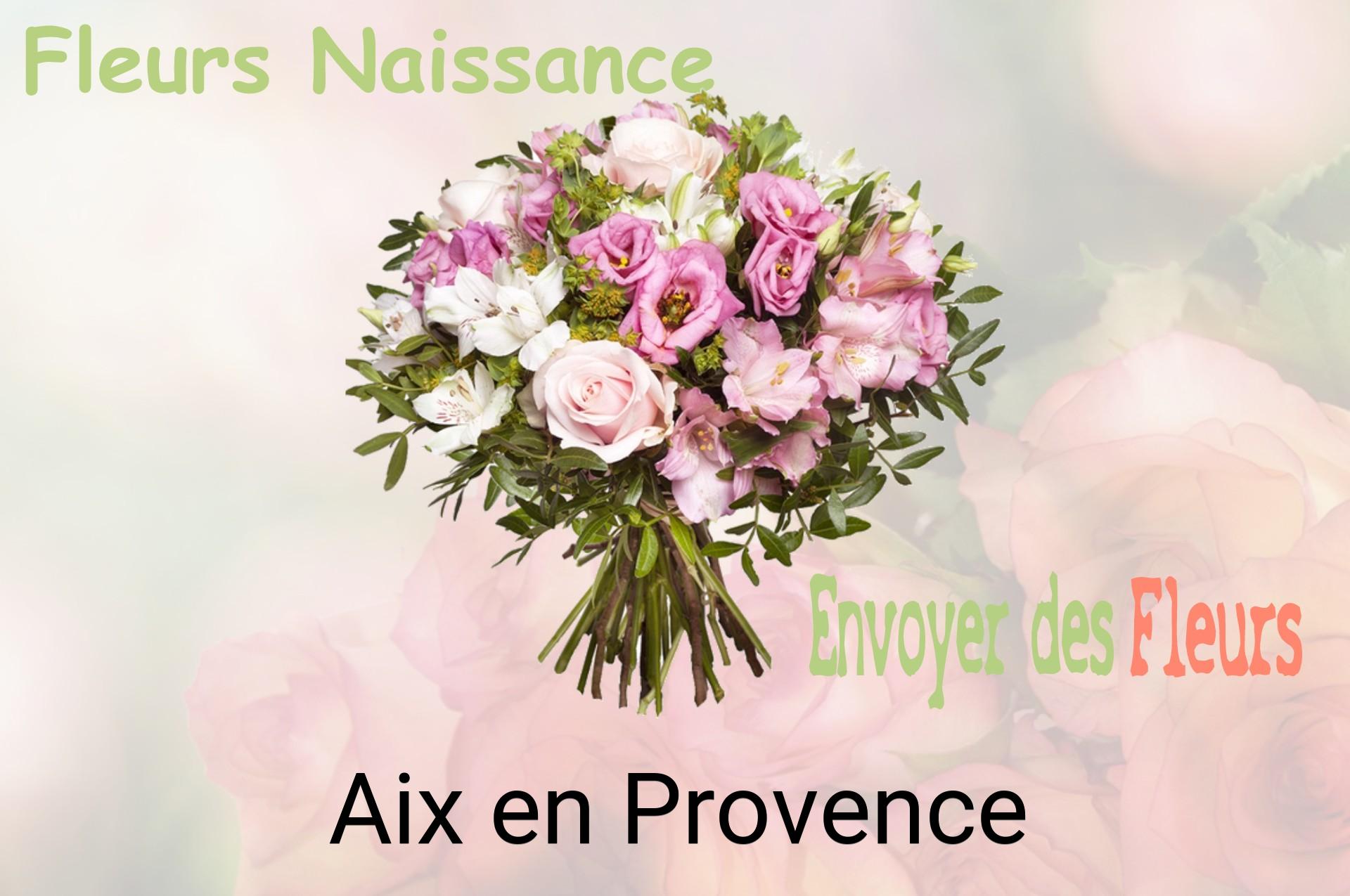 Bouquet de fleurs de naissance livré à Aix-en-Provence